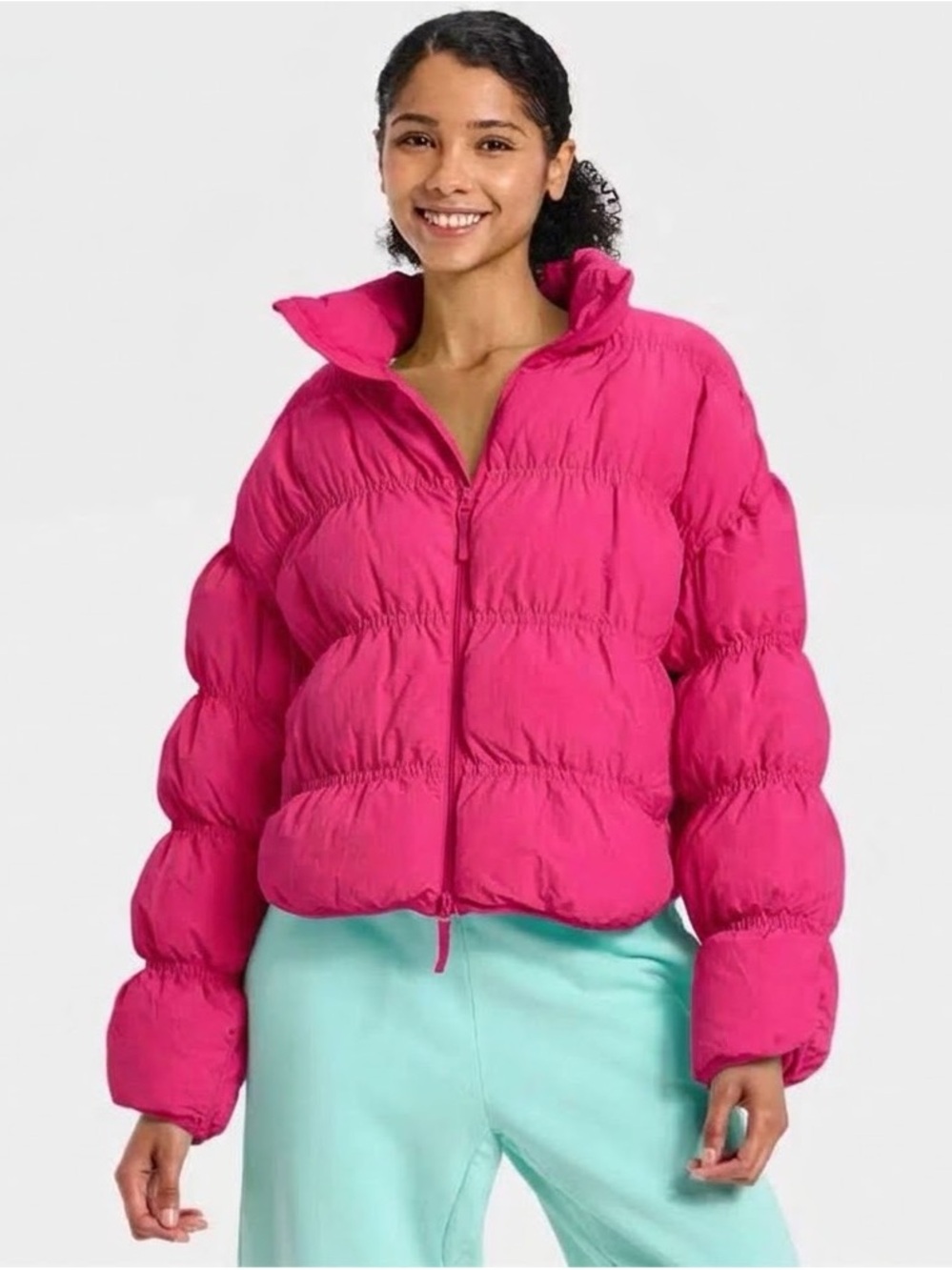 New NWT Women's Puffer Jacket - JoyLab Pink Size S